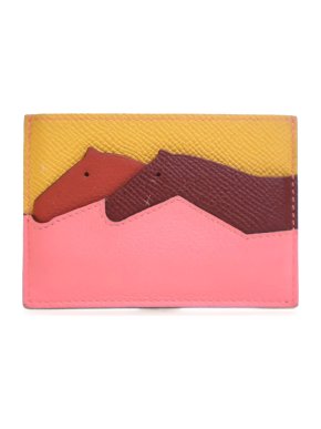 Hermes Evercolor and Epsom Les Petits Chevaux Card Holder