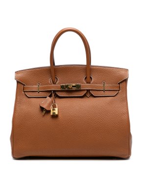 Hermes Gold Togo Birkin Retourne 35