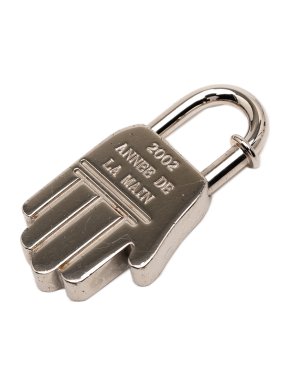 Hermes Palladium Plated Annee de la Main Hand Cadena Charm