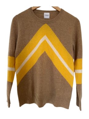 Madeline Thompson Chevron Cashmere Jumper
