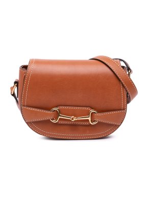 Celine Small Tan Leather Crecy Flap Crossbody