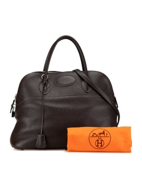 Hermes Brown Clemence Bolide 35