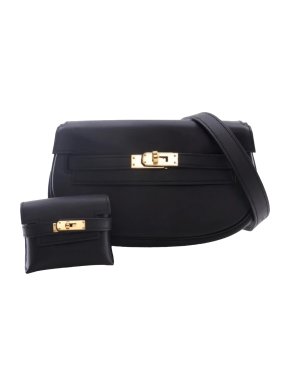 Hermes Black Swift Kelly Moove