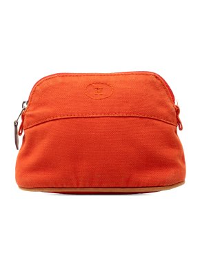 Hermes Orange Mini Toile Bolide Case