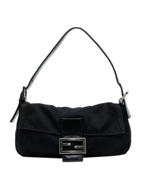 Fendi Black Neoprene Baguette