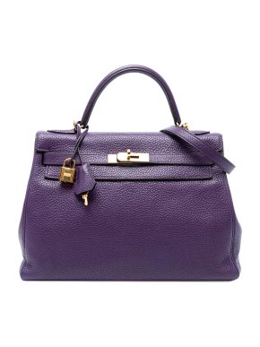 Hermes Ultra Violet Togo Kelly II Retourne 32