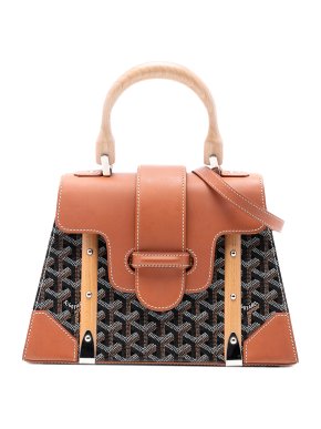 Goyard Black Goyardine Saigon Structured PM