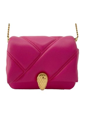Bvlgari Pink Micro Leather Serpenti Cabochon Satchel