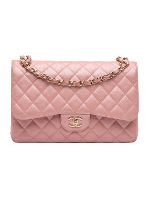Chanel Iridescent Jumbo Classic Caviar Double Flap