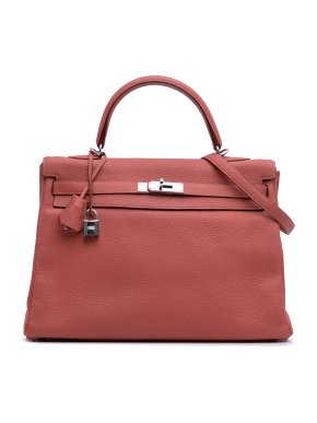 Hermes Red Togo Kelly II Retourne 35