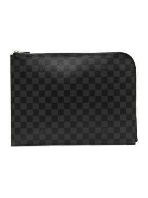 Louis Vuitton Coated Canvas Damier Graphite Pochette Jour GM