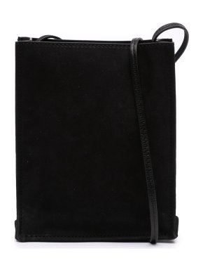 The Row Black Small Suede To Go Crossbody