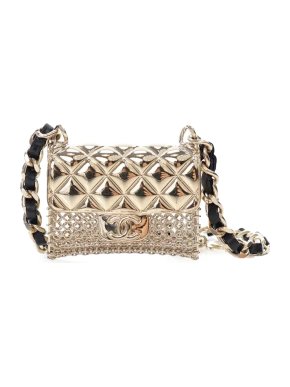 Chanel Micro Flap Bag Pendant Necklace