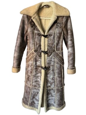 Prada Embellished Shearling Coat