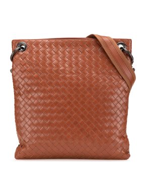 Bottega Veneta Leather Intrecciato Crossbody