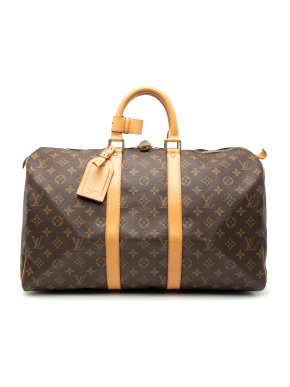Louis Vuitton Coated Canvas Monogram Keepall 45