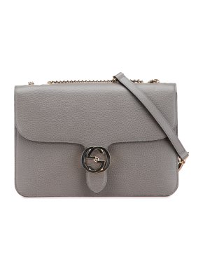 Gucci Gary Medium Dollar Calfskin Interlocking G Crossbody