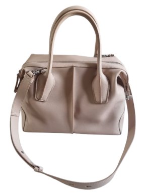 Tod's Nude Leather Shoulder Tote Bag