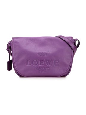 Loewe Purple Leather Heritage Crossbody