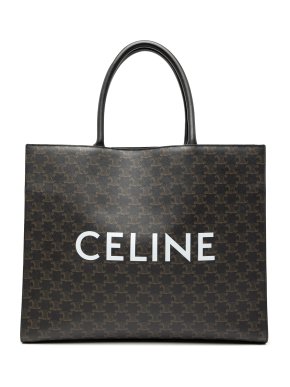 Celine  Coated Canvas Medium Cabas Horizontal Tote