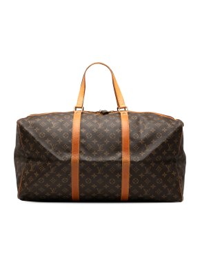 Louis Vuitton Coated Canvas Monogram Sac Souple 55