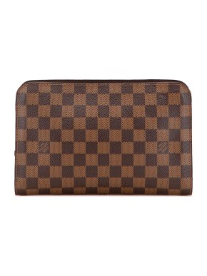 Louis Vuitton Coated Canvas Damier Ebene Saint Louis Pochette