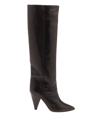 Isabel Marant Black Leather Lybill Leather Boots