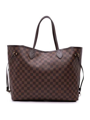 Louis Vuitton Coated Canvas Damier Ebene Neverfull GM