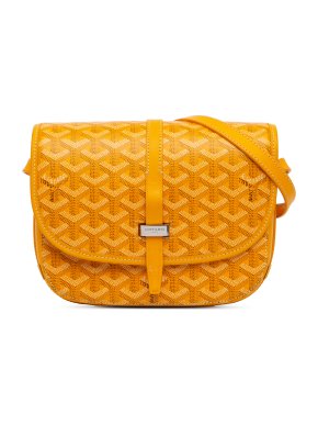 Goyard Yellow Goyardine Belvedere PM