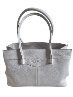 Tod's Off White Mocassino Leather Bag