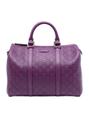Louis Vuitton Purple Medium Guccissima Joy Boston Bag