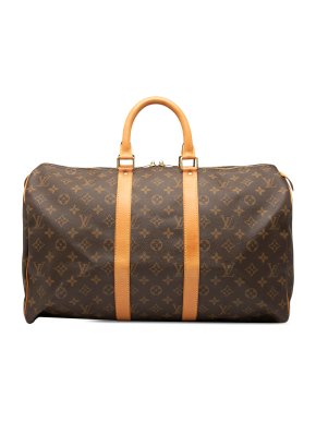 Louis Vuitton Coated Canvas Monogram Keepall 45