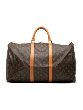 Louis Vuitton Coated Canvas Monogram Keepall 50