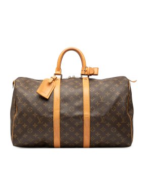 LouisVuitton Coated Canvas Monogram Keepall 45