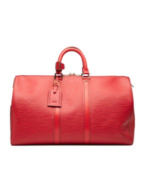 Louis Vuitton Red Epi Keepall 45