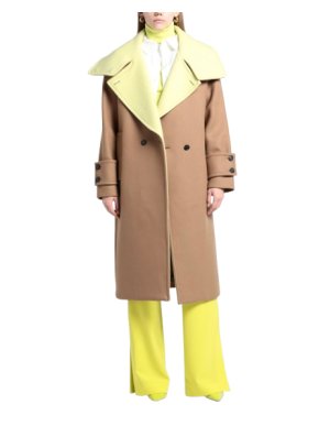 MSGM Camel Double Breasted Coat