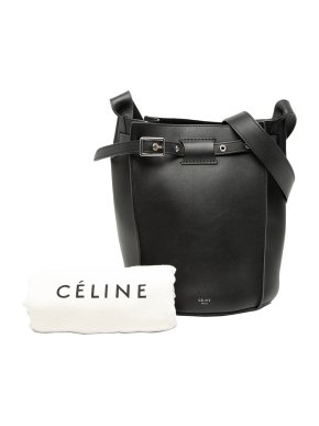 Celine Black Nano Leather Big Bag Bucket Crossbody