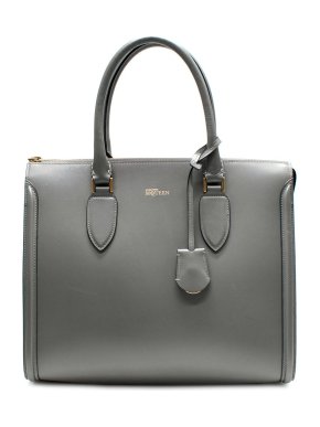 Alexander McQueen Grey Leather Heroine Bag