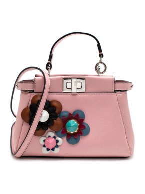 Fendi Micro Peekaboo-Style Leather Bag