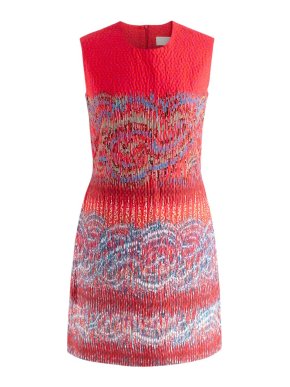 Peter Pilotto Textured Jacquard Sleeveless Mini Dress