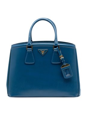 Prada Blue Saffiano Lux Parabole Tote
