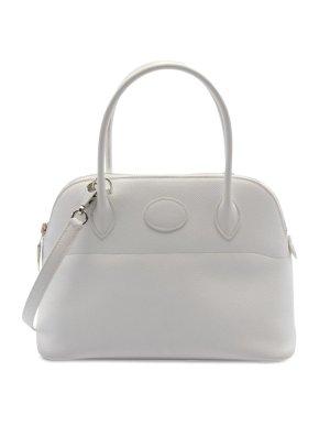 Hermes Blanc Epsom Bolide 27