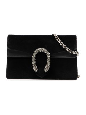 Gucci Black Mini Velvet Dionysus Crossbody
