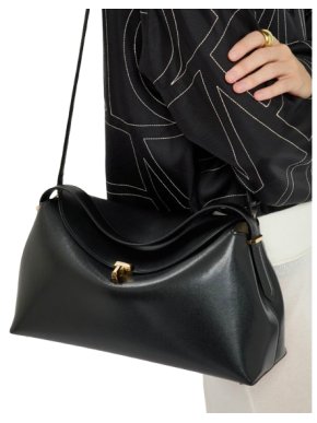 Toteme Leather T-Lock Top-Handle Bag
