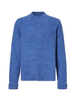 God's True Cashmere Cloud Sweater With Lapis Lazuli
