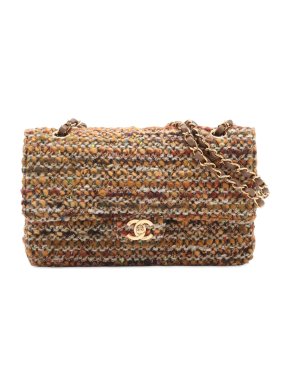 Chanel Multi Medium Classic Tweed Double Flap