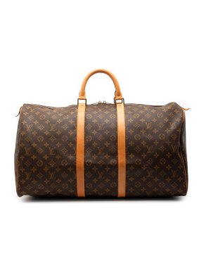 Louis Vuitton Coated Canvas Monogram Keepall 55