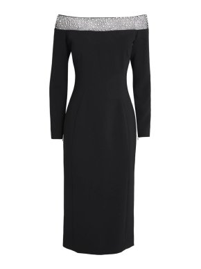 Jenny Packham Embellished Calypso Midi Dress