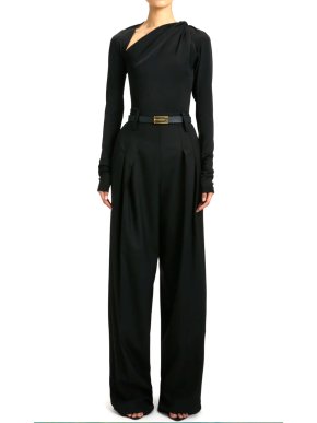 Victoria Beckham High Waisted Cinched Trouser 1