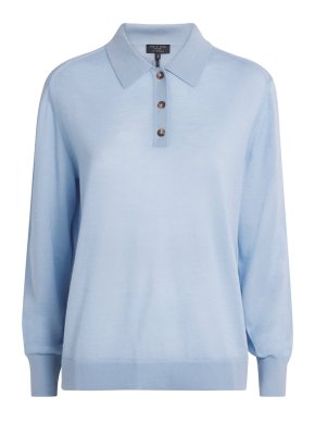 Rag & Bone Cashmere Adeline Polo Sweater 1